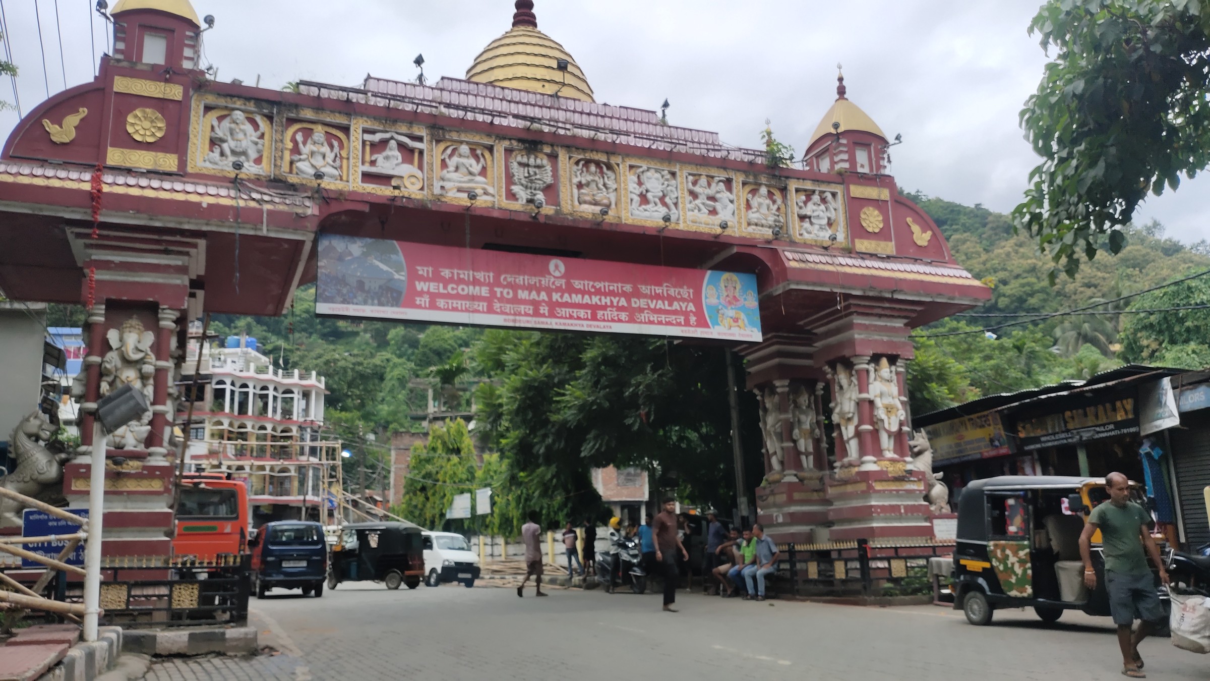 The gateway of Kamakhya Temple in Guwahati, one of the most revered Shakti Peeths